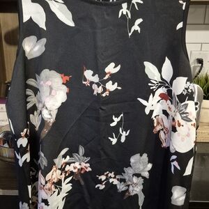 Mario Serrani Black and White Floral Dress